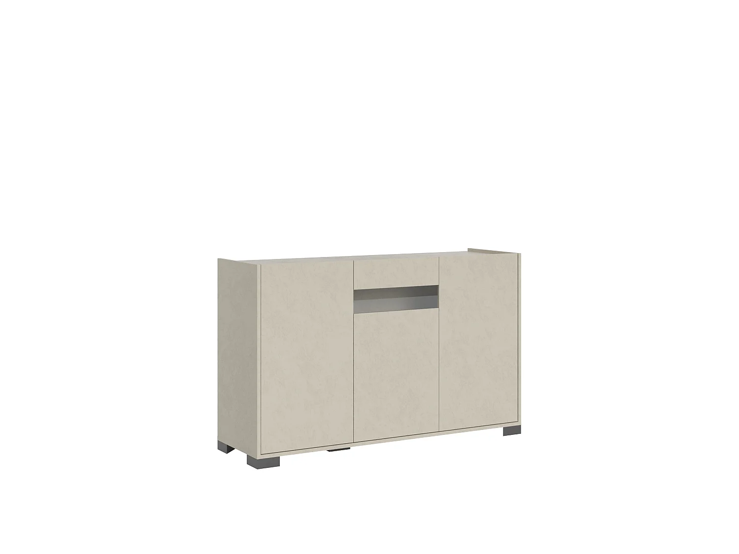 Madia 3 ante 130x40x81 cm Riflesso cashmere