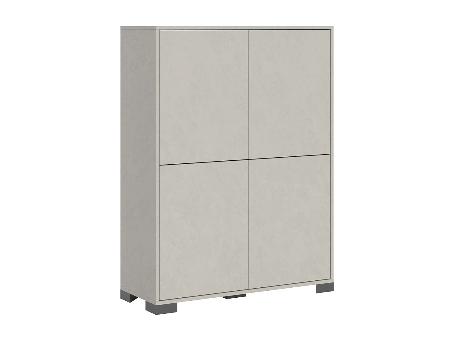 Aparador alto 4 puertas 90x35x120 cm Lumina cachemira