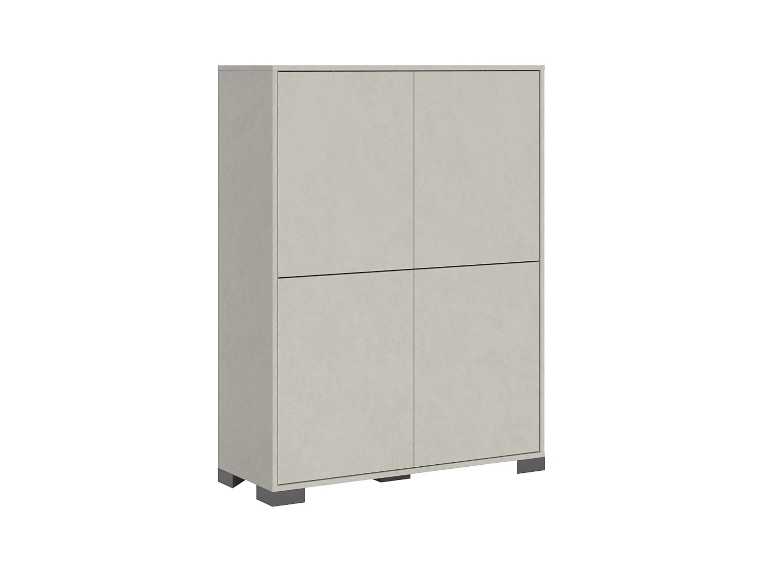 Buffet haut 4 portes 90x35x120 cm Lumina cachemire
