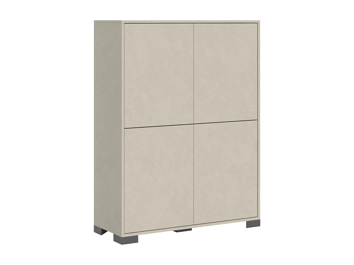 Hoog dressoir met 4 deuren 90x35x120 cm kasjmier Lumina