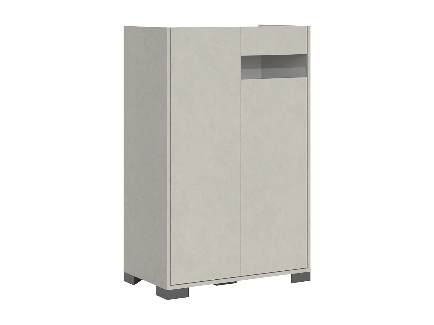 Buffet haut 2 portes 70x35x110 cm Riflesso cachemire