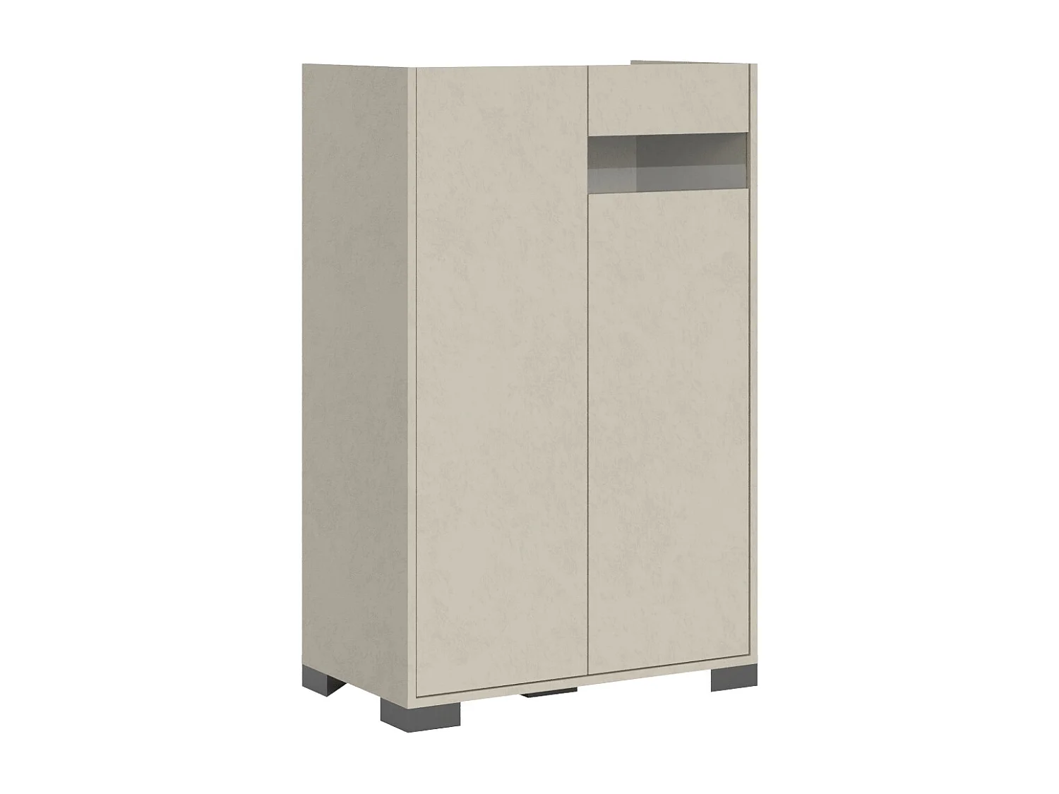 Hochkommode 2 Türen 70x35x110 cm Riflesso cashmere