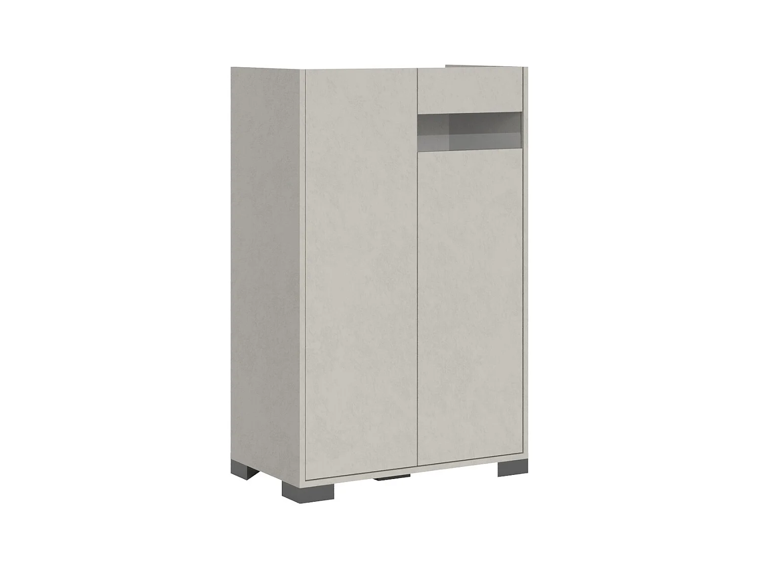 Buffet haut 2 portes 70x35x110 cm Reflex cachemire