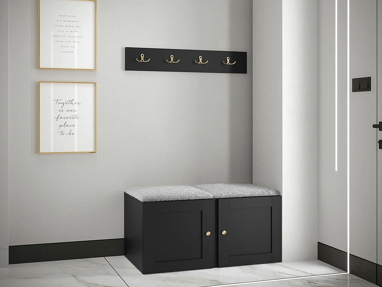 Conjunto para corredor Hartford 376, Placa de aglomerado laminado