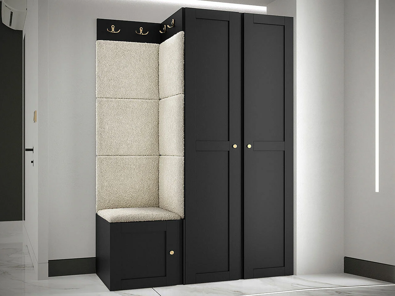 Conjunto para corredor Hartford 379, Colocado, 19x12x5cm