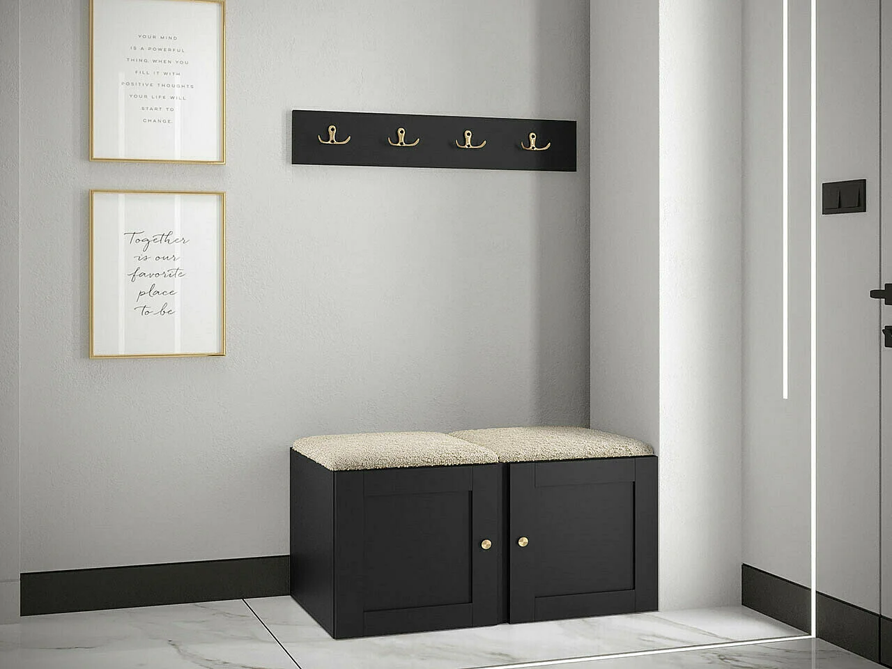 Conjunto para corredor Hartford 376, Tecido, Colocado