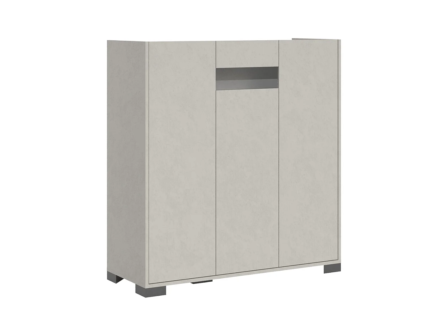 Buffet haut 3 portes 100x35x110 cm Reflex cachemire