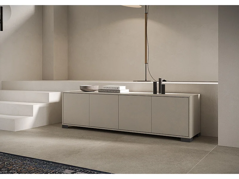 Porta TV 4 ante 172x40x48 cm Lumina cashmere