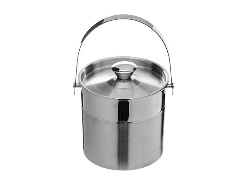 Seau à Glace Métal "Double Finition" 15cm Argent