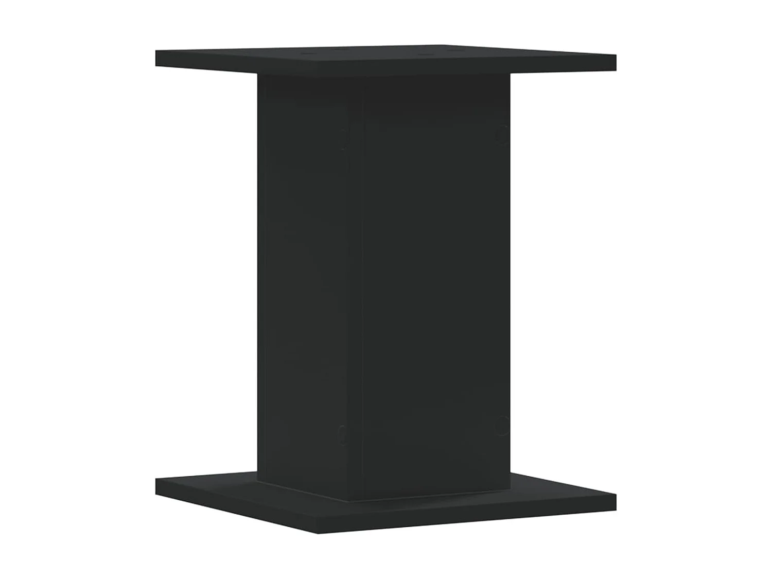 Luidsprekerstatieven 2 stuks zwart engineered hout