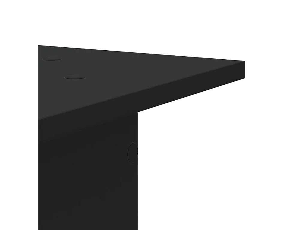 Luidsprekerstatieven 2 stuks zwart engineered hout