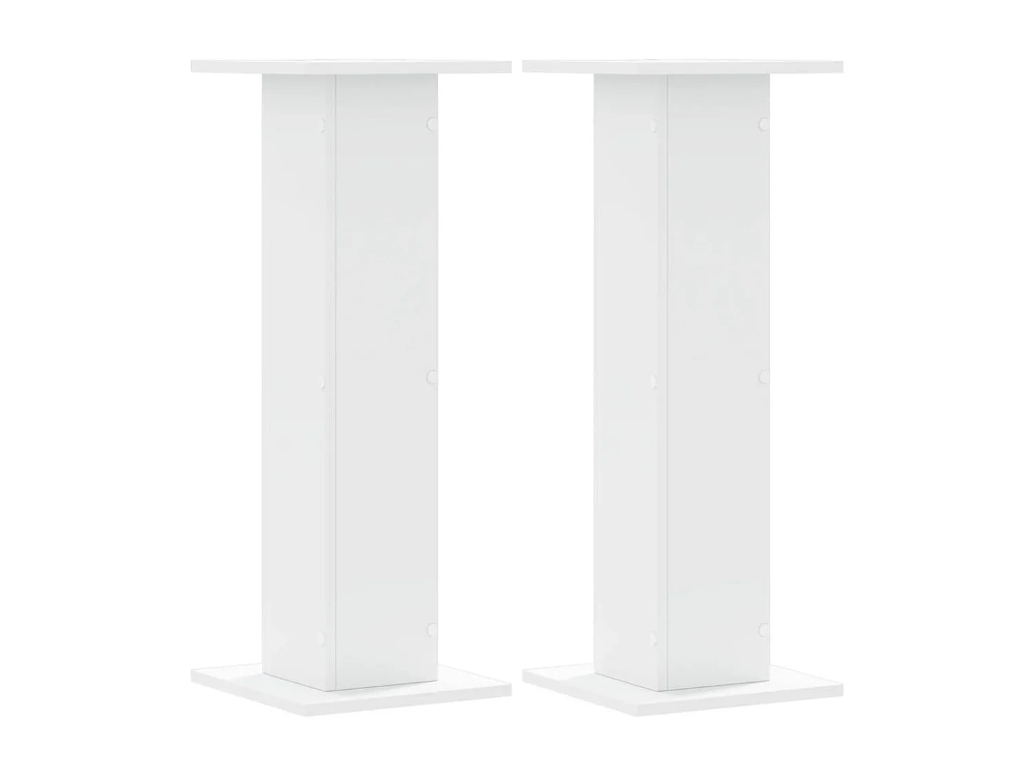 Supporti per altoparlanti: 2 pezzi in MDF bianco