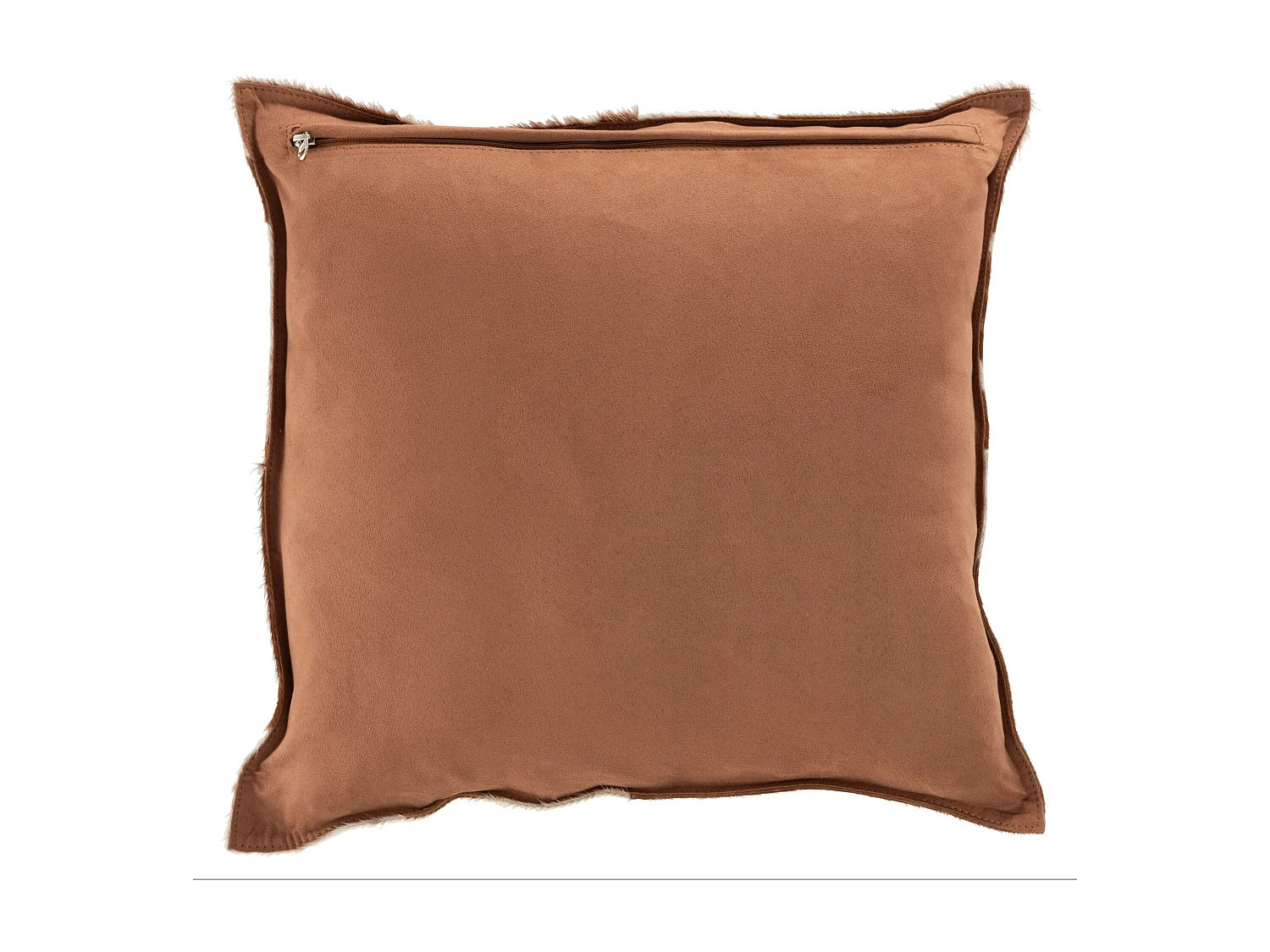 Coussin Déco "Cuir" 44cm Cognac