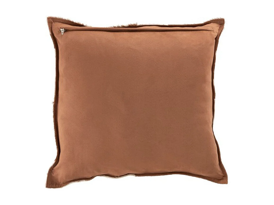 Coussin Déco "Cuir" 44cm Cognac