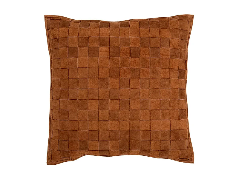 Coussin Carré Déco "Tortu" 45x45cm Cognac