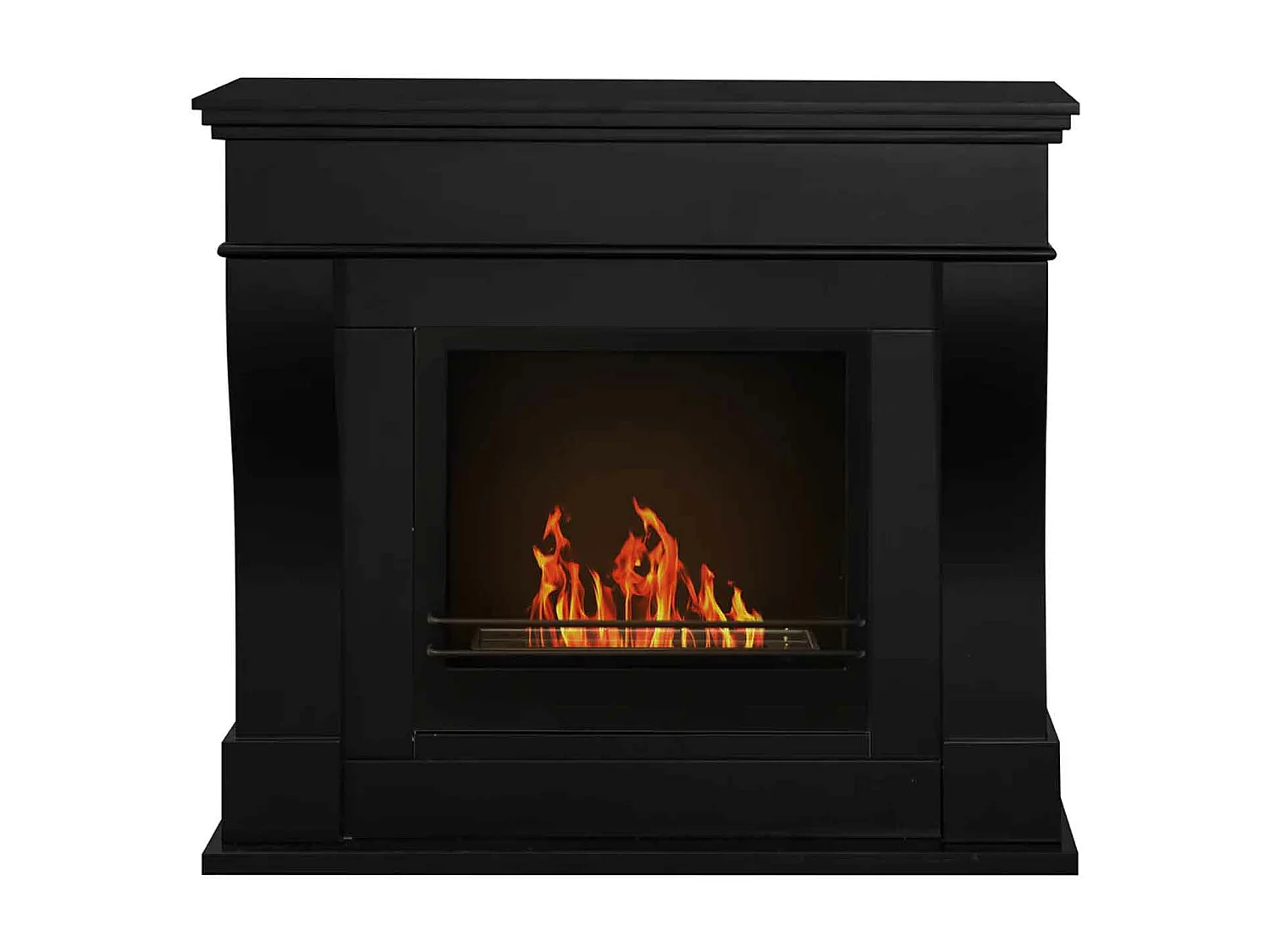 Washington - Camino a bioetanolo da terra 111x43xH99 cm, colore nero