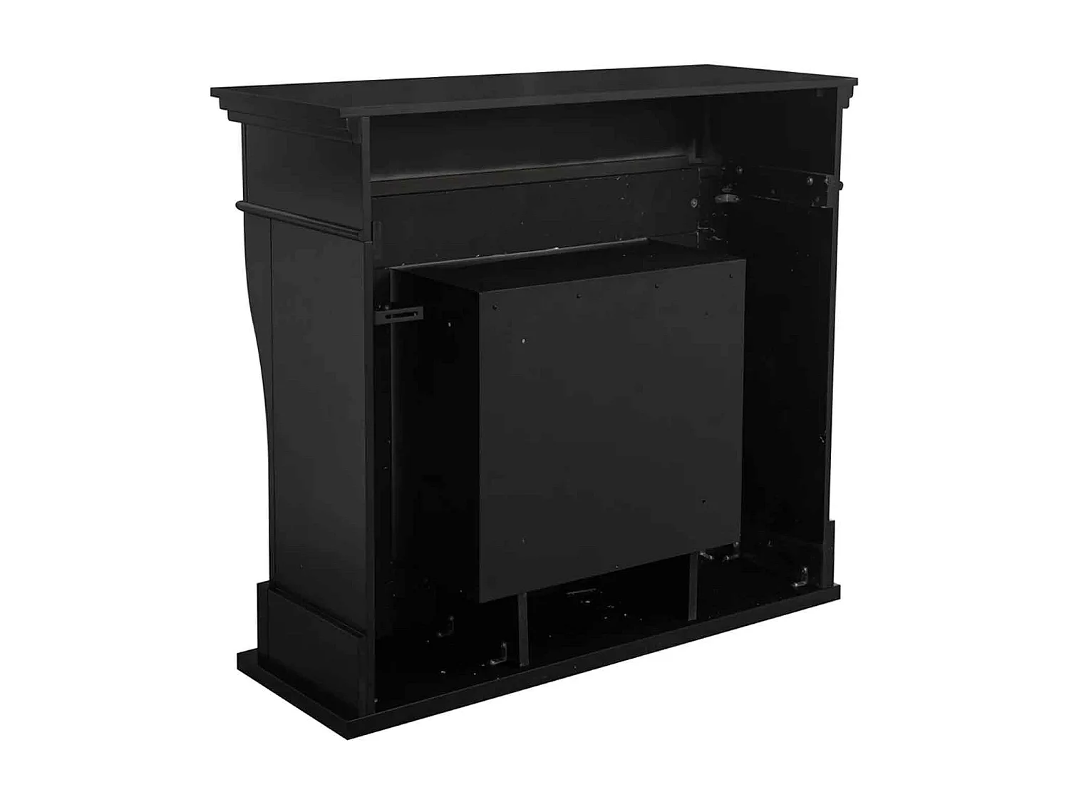 Washington - Camino a bioetanolo da terra 111x43xH99 cm, colore nero