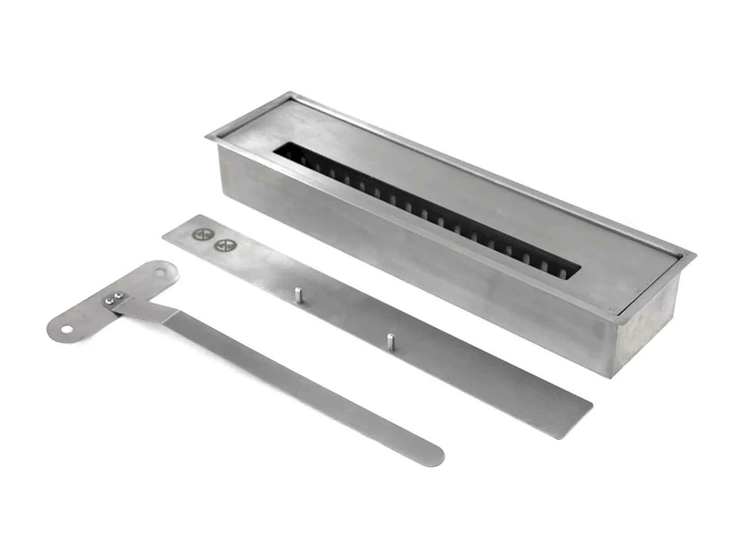 Washington - Cheminée au bioéthanol de sol 111x43xH99 cm, noir