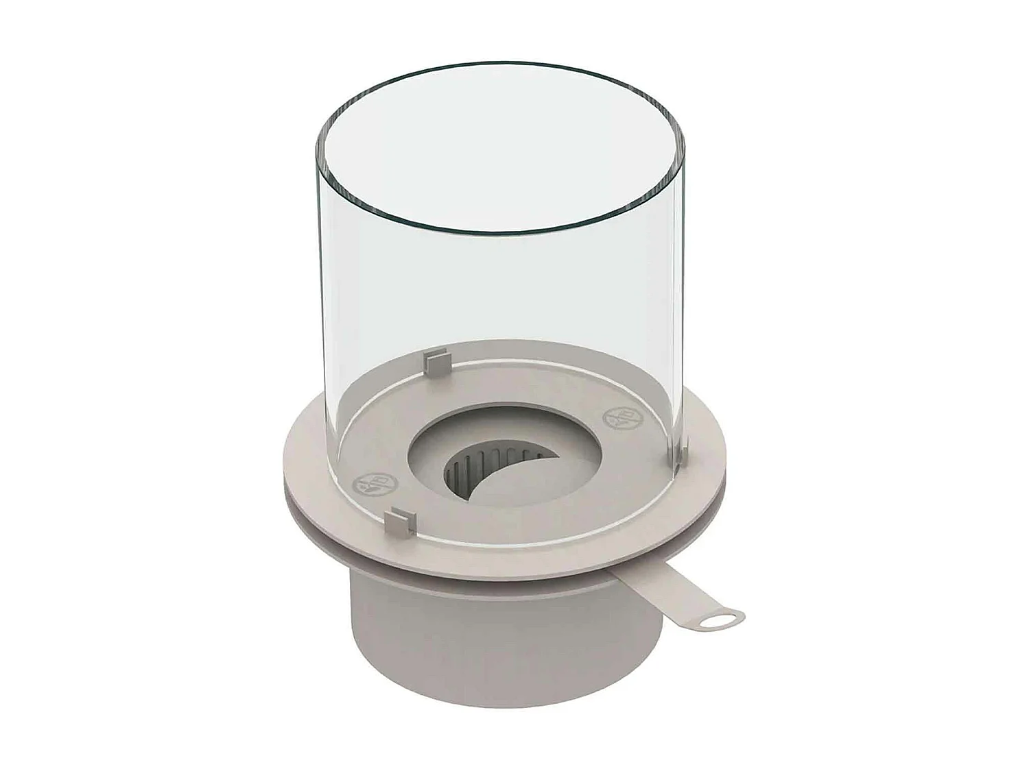 Raffaello - Cheminée au bioéthanol de sol ø 35xH55 cm, blanc