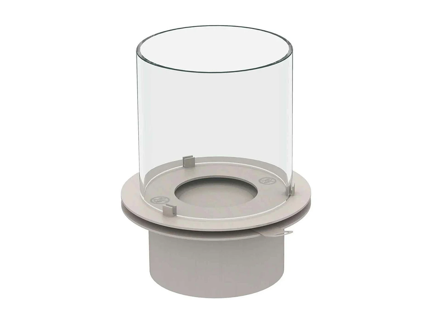 Stromboli - Chimenea de bioetanol de suelo ø 60xH56 cm, blanco