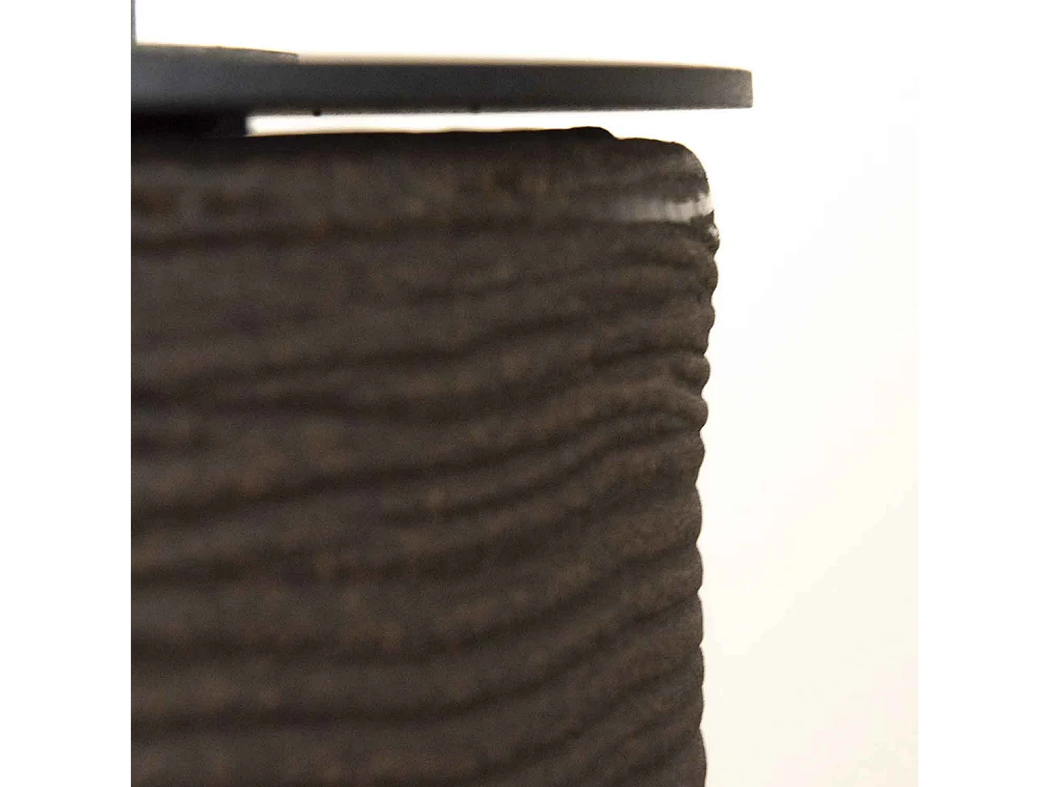 Raffaello - Chimenea de bioetanol de suelo ø 35xH55 cm, marrón