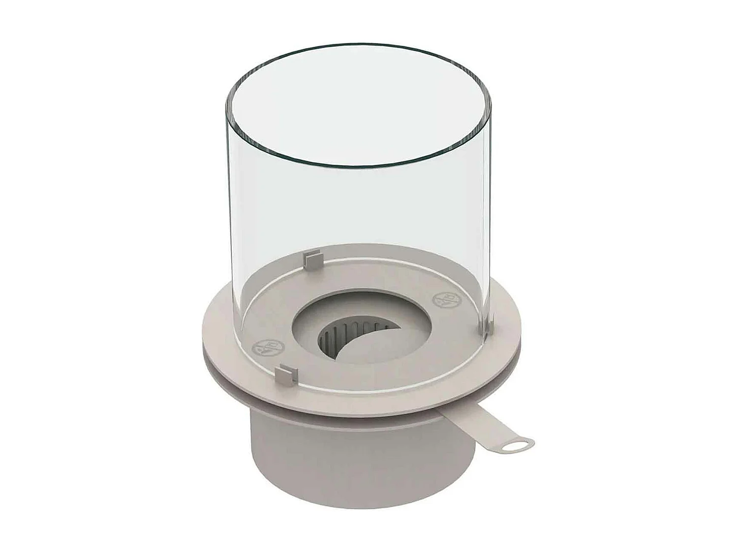 Raffaello - Chimenea de bioetanol de suelo ø 35xH55 cm, marrón