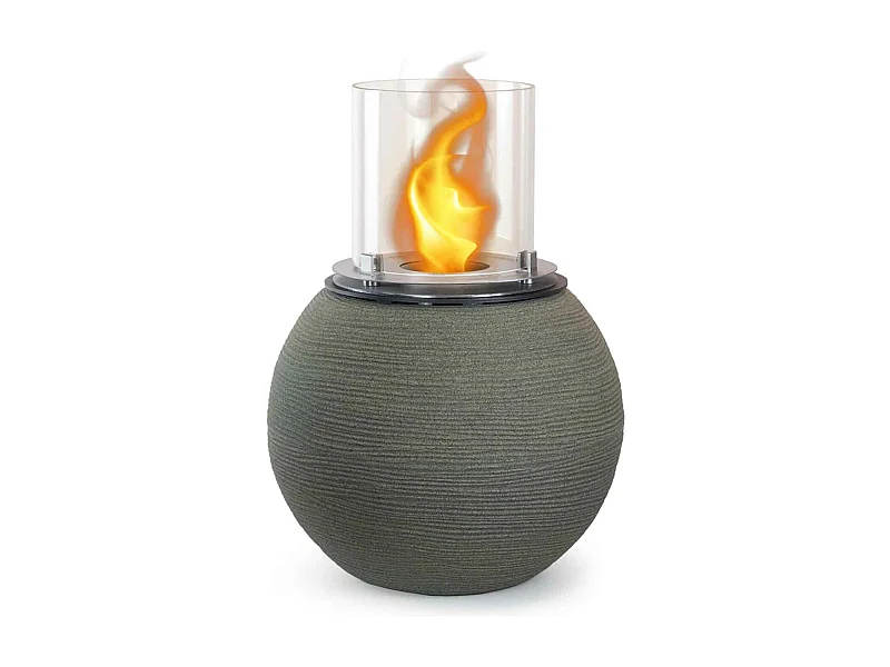 Botticelli - Chimenea de bioetanol de suelo ø 40xH54 cm, verde