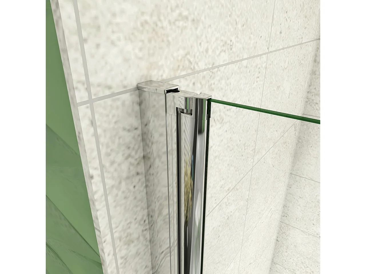 Parete Doccia Per Vasca da Bagno 130x140 cm 3 Ante Movibili Pieghevoli a Libro in Vetro Temperato 6 mm Trasparente Anticalcare Telaio Cromo Lucido