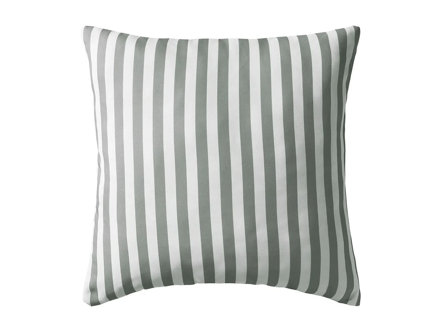 Set di 4 cuscini da esterno con stampa a righe 45 x 45 cm Grigio