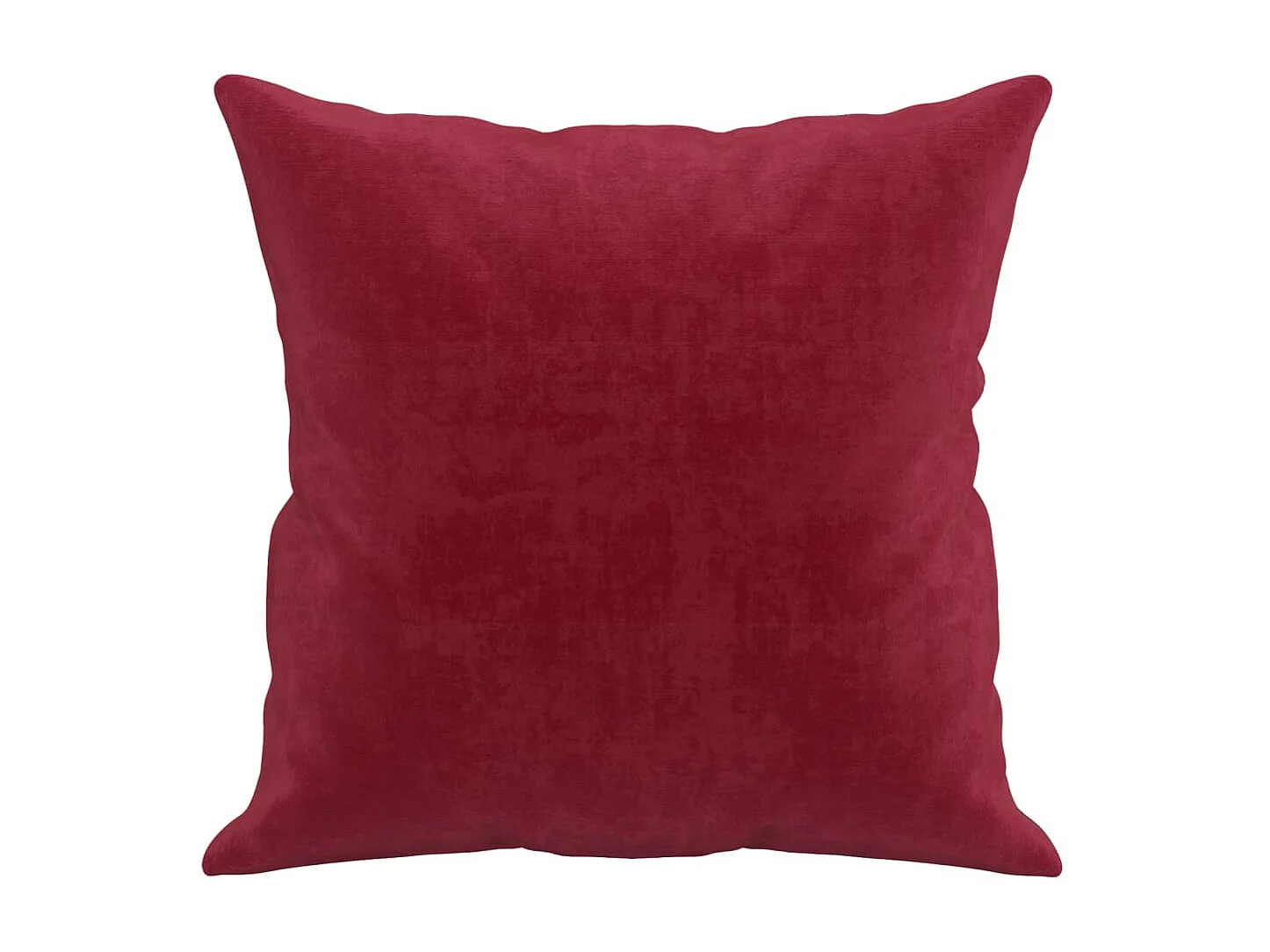 Set de 2 cojines decorativos Terciopelo rojo burdeos 40x40 cm