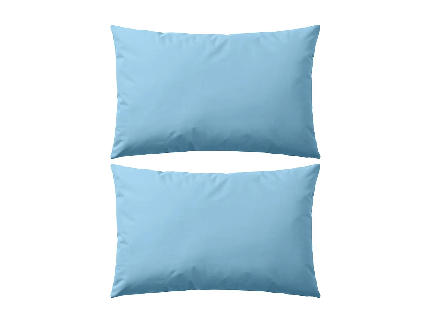 Oreiller d'extérieur lot de 2 60 x 40 cm Bleu clair