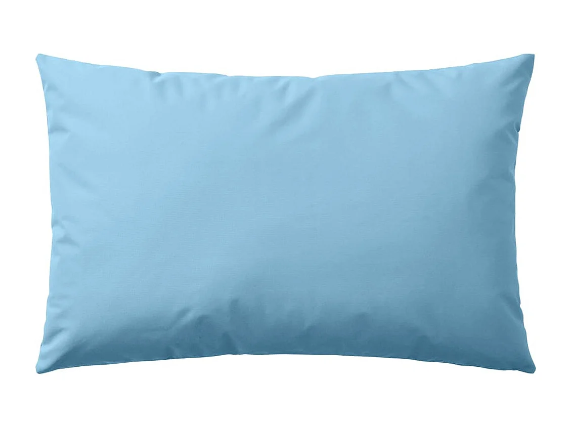 Oreiller d'extérieur lot de 2 60 x 40 cm Bleu clair