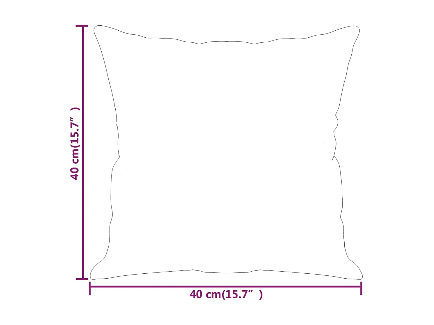 Coussins décoratifs lot de 2 Marron 40x40 cm Velours