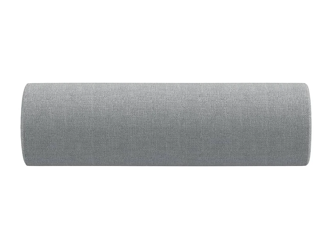 Oreillers décoratifs lot de 2 Gris clair Ø15x50 cm Tissu