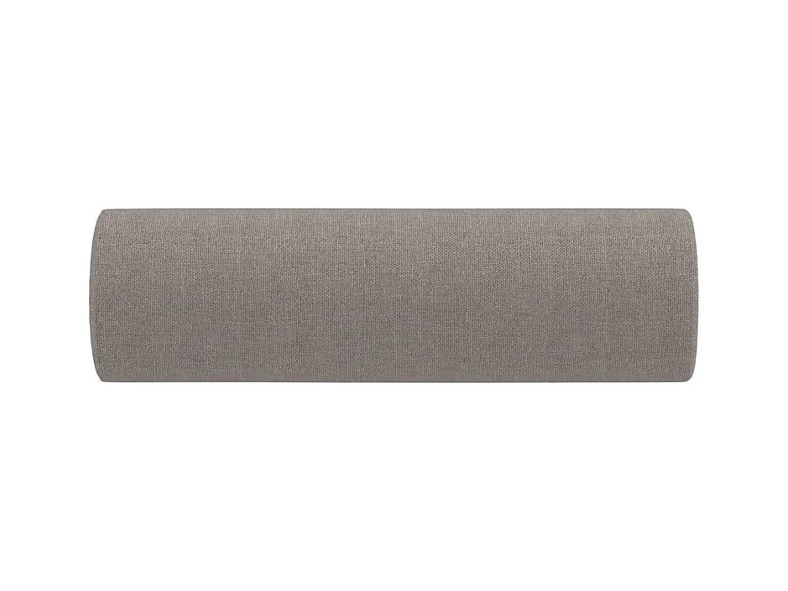 Coussins décoratifs lot de 2 Taupe Ø15x50 cm Tissu