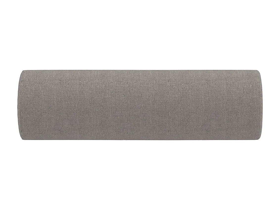 Coussins décoratifs lot de 2 Taupe Ø15x50 cm Tissu