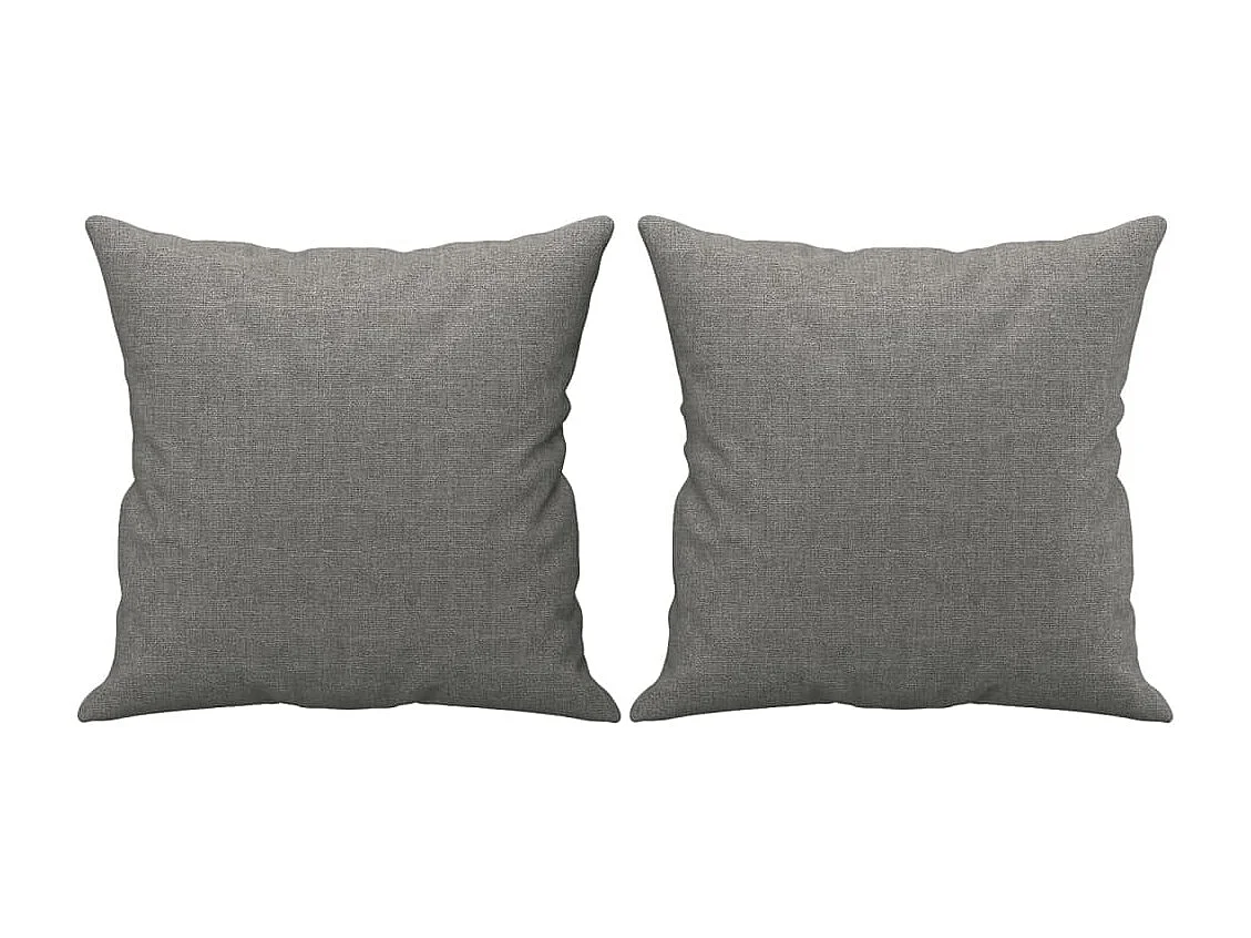 Set di 2 cuscini decorativi Tessuto grigio scuro 40x40 cm