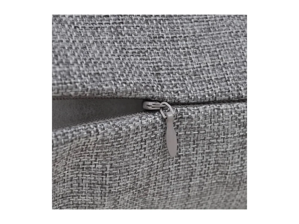 Federe per cuscini 4 pezzi Aspetto lino Antracite 40x40 cm