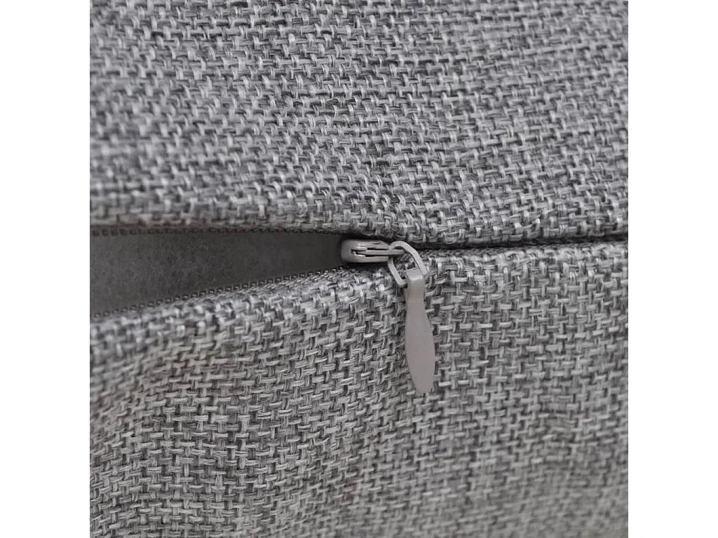 Federe per cuscini 4 pezzi Aspetto lino Antracite 40x40 cm