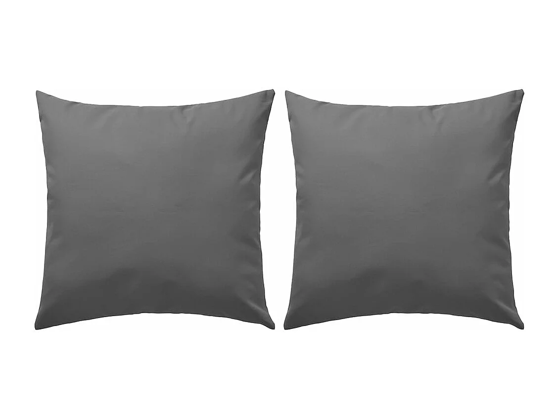 Set di 2 cuscini da esterno 45 x 45 cm Grigio