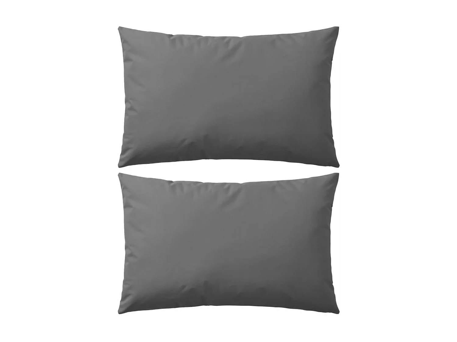 Juego de 2 cojines de exterior 60 x 40 cm Gris