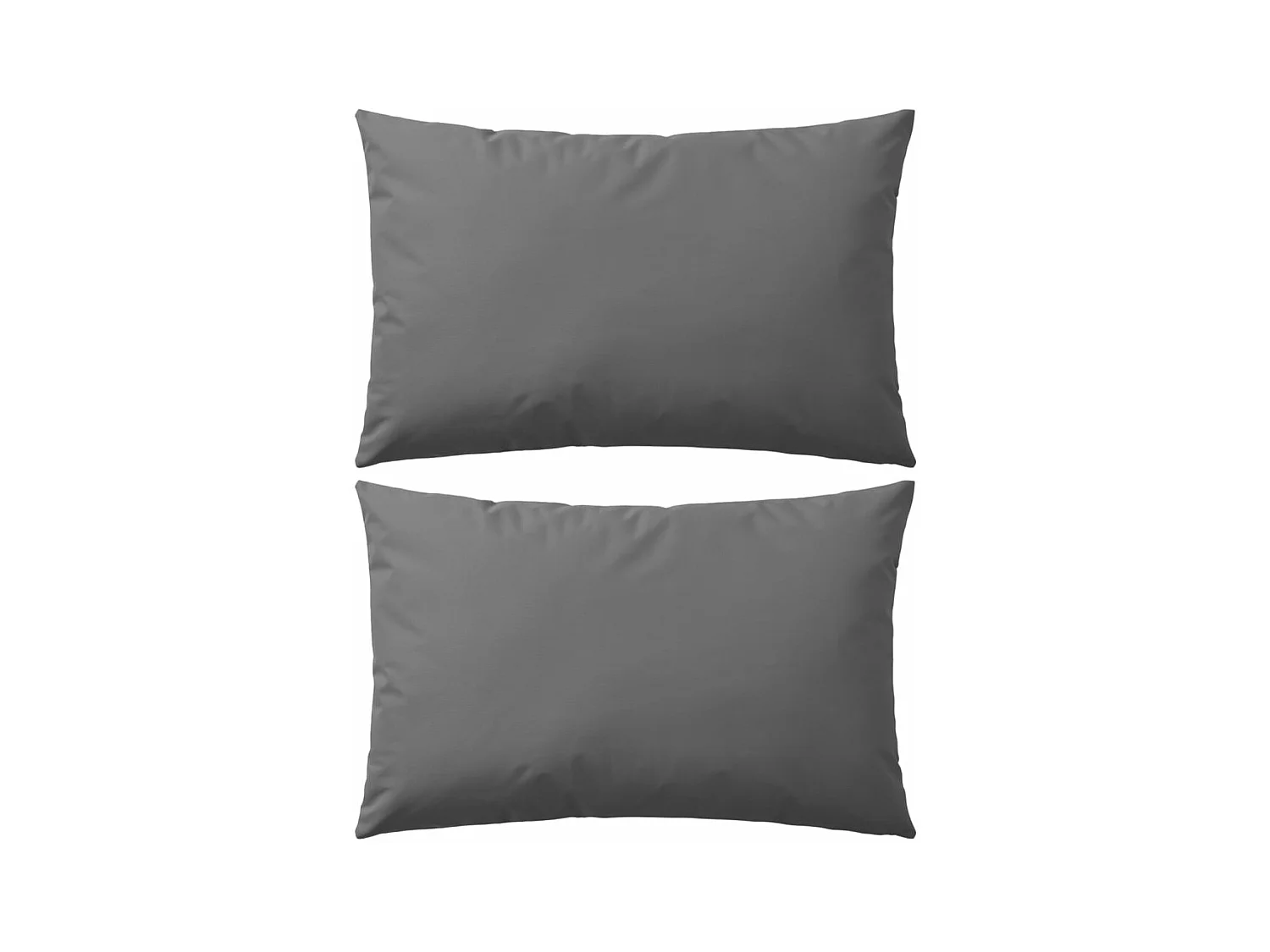 Oreiller d'extérieur lot de 2 60 x 40 cm Gris