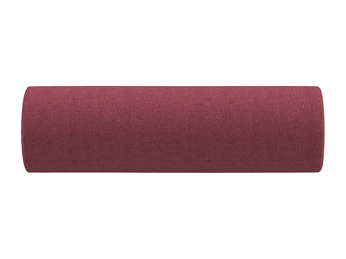 Coussins décoratifs lot de 2 Rouge bordeaux Ø15x50 cm Tissu