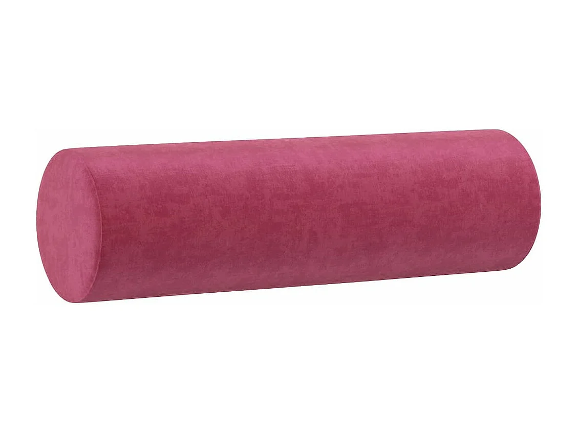 Sierkussens set van 2 Bordeauxrood Ø15x50 cm Fluweel