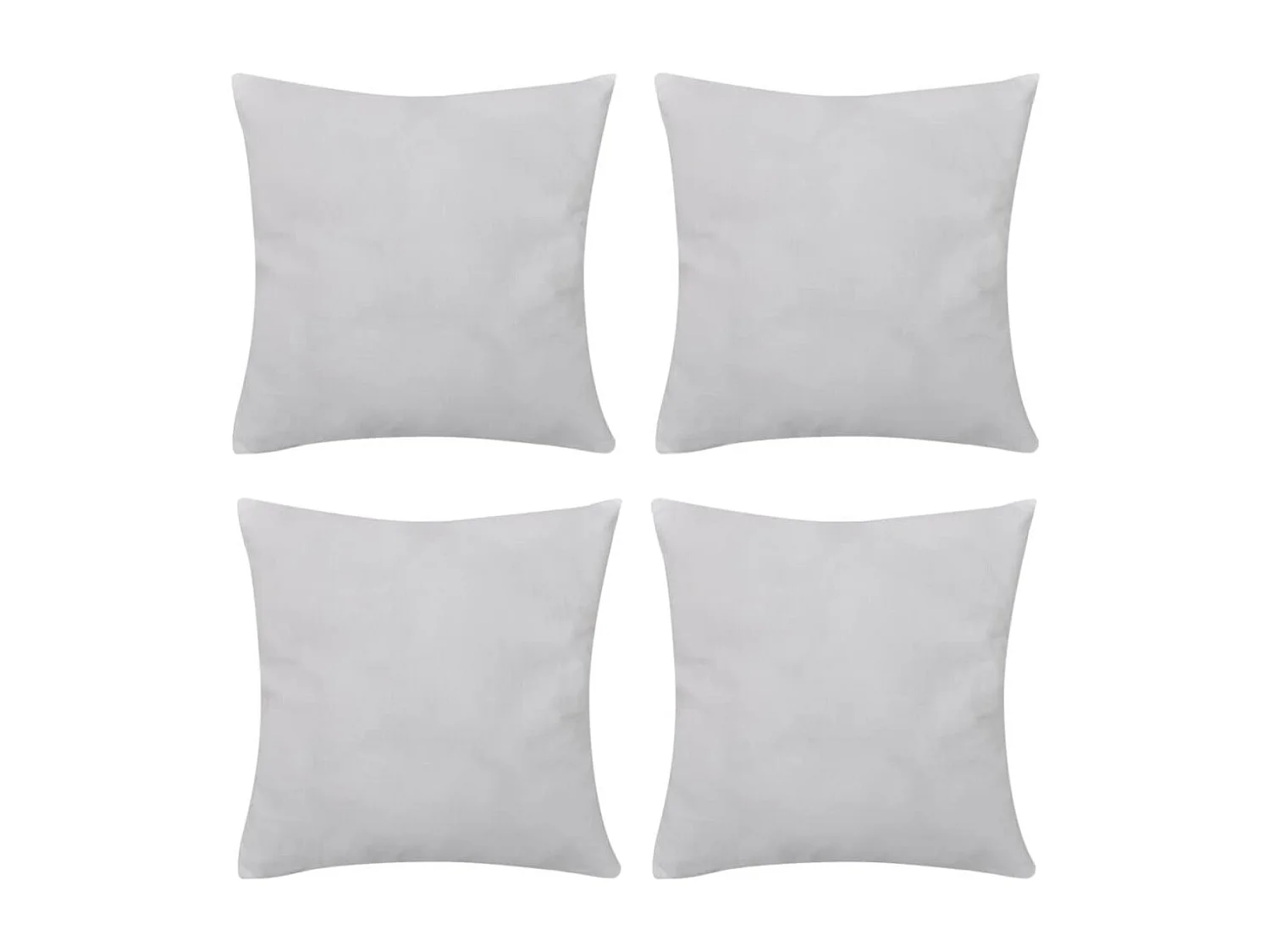 Housses de coussin 4 pcs Coton Blanc 50x50 cm