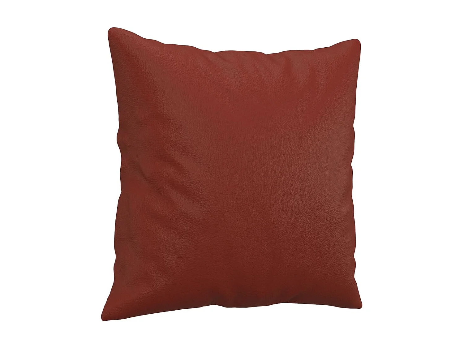 Coussins décoratifs lot de 2 Rouge bordeaux 40x40 cm Similicuir