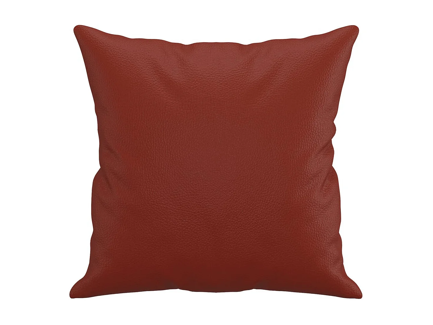 Coussins décoratifs lot de 2 Rouge bordeaux 40x40 cm Similicuir