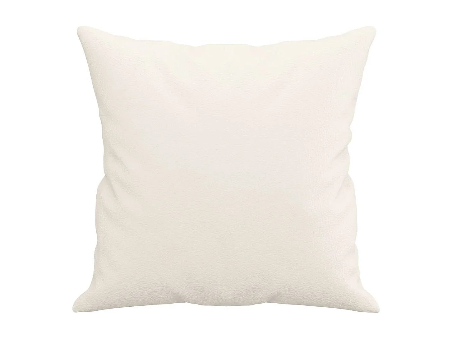 Coussins décoratifs lot de 2 Crème 40x40 cm Similicuir