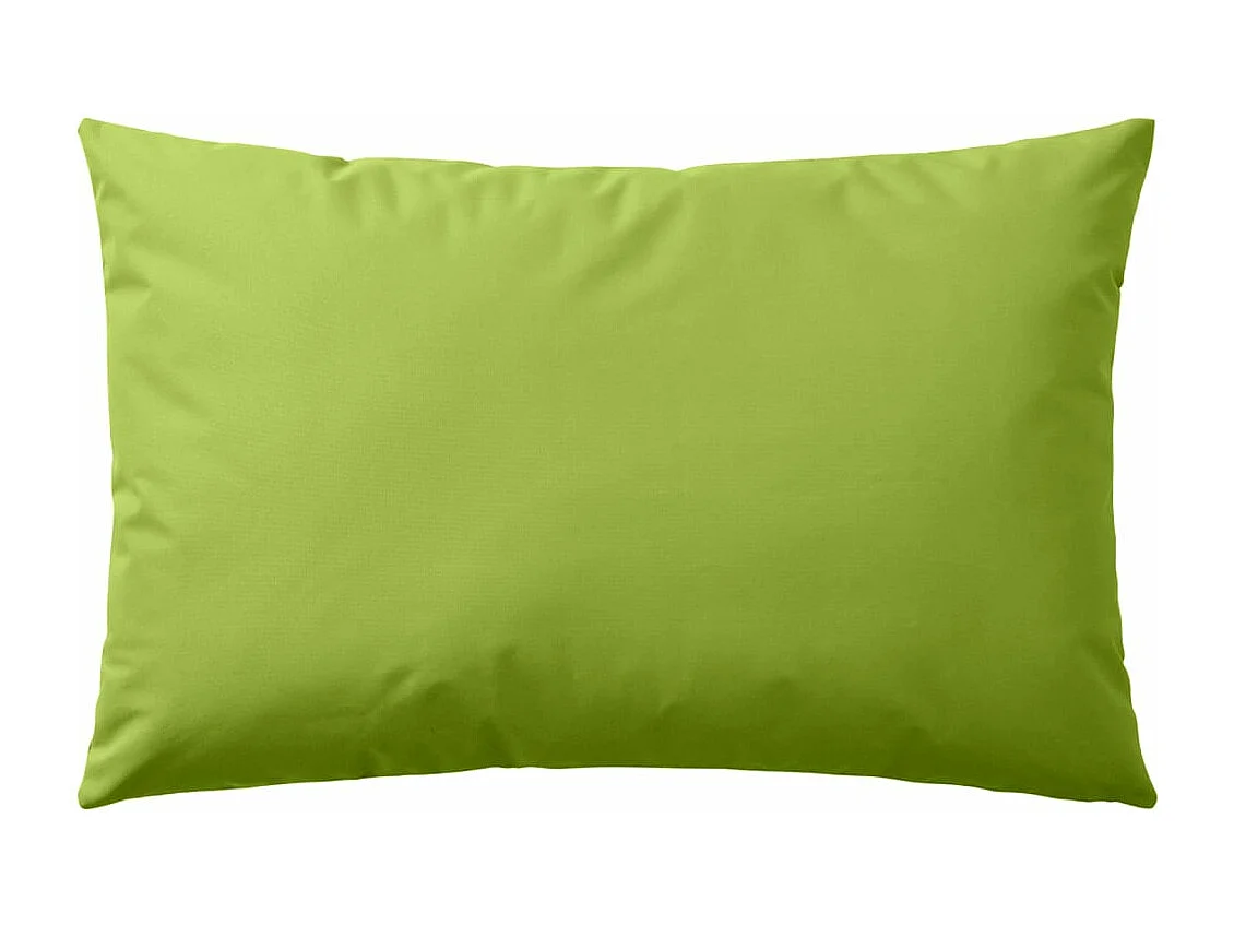Set di 4 cuscini da esterno 60 x 40 cm Verde mela