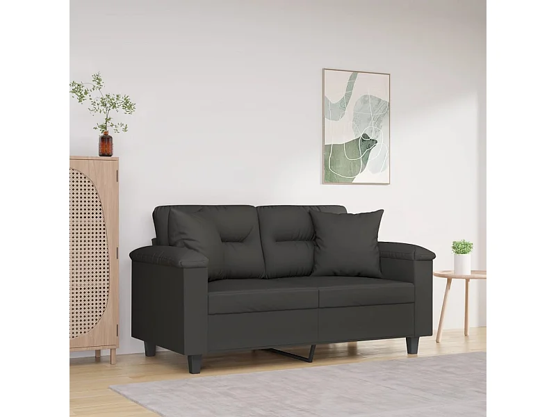 Set di 2 cuscini decorativi. Tessuto in microfibra grigio scuro